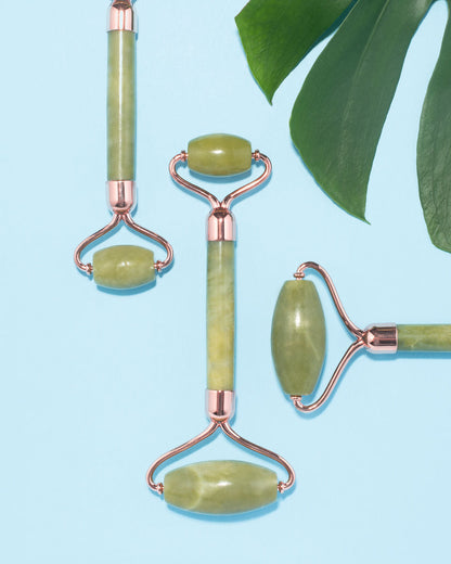 ISLAND JADE Rose Gold Gemstone Facial Roller